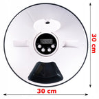 Hranitor automat pentru caini si pisici, sunet hranire, capacitate dispenser 6x70gr, cu display digital