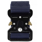 Curea centura Tactical Combat pentru barbati 3.5 x 125 cm, rezistent, albastru inchis