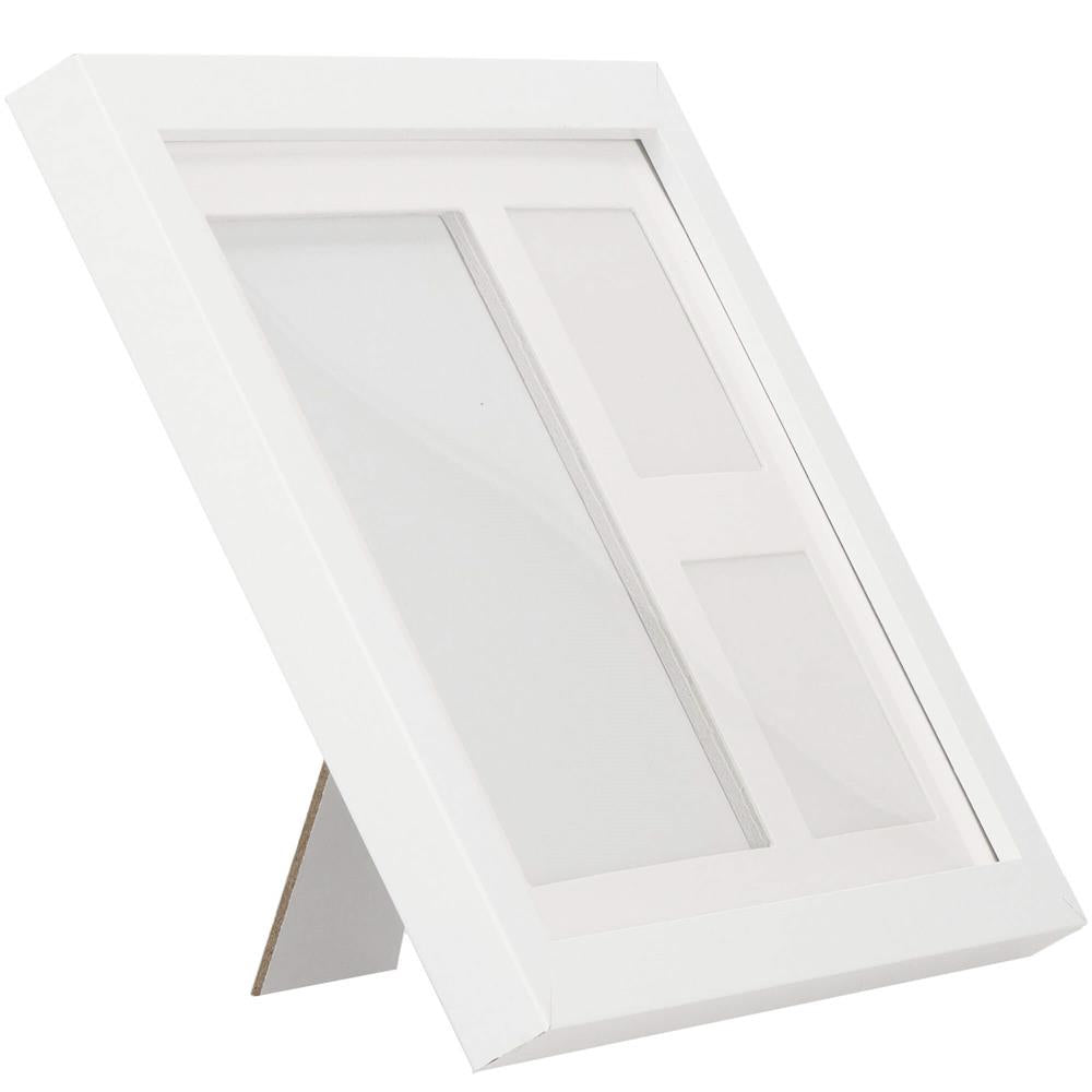 Kit amprenta mulaj manuta sau piciorus bebe si rama foto, 23x28cm, cu cutie de cadou, cadrul alb