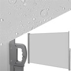 Paravan lateral pentru intimitate, extensibil, sistem fixare inclus, 160x300cm, gri deschis