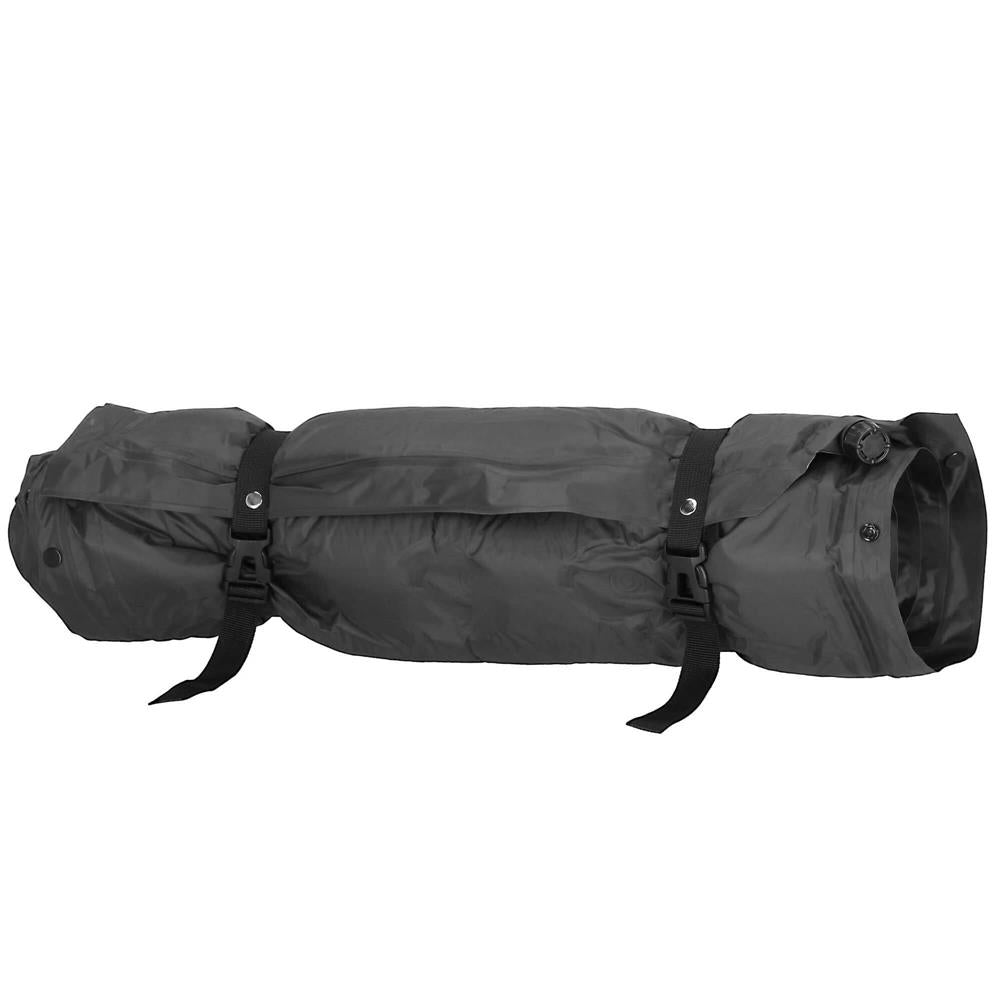 Saltea plabila cu perna din spuma poliuretanica, cu autoumflare, 193x68x3.5cm, gri