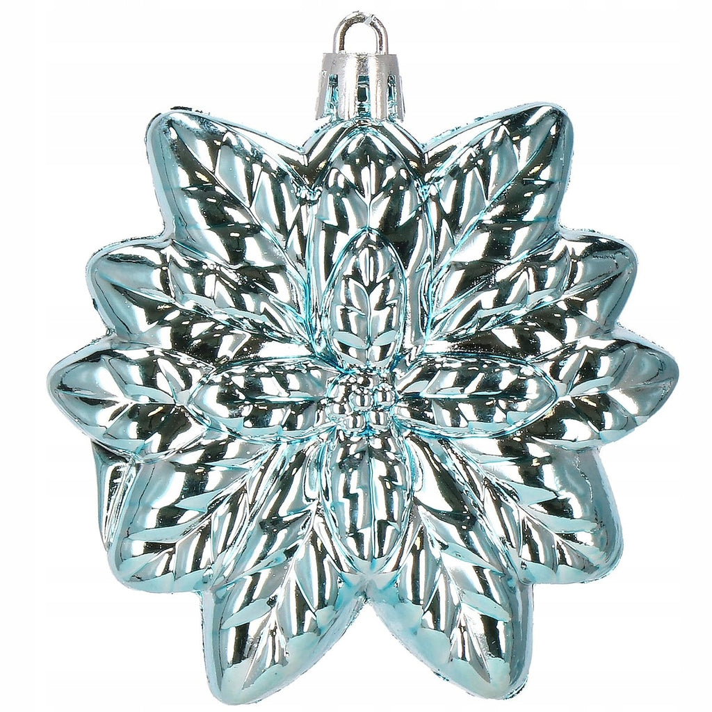 Set globuri si decoratiuni de Craciun, 72 piese, diverse dimensiuni, albastru