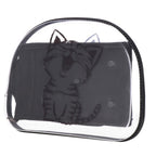 Geanta pentru transport animale de companie pisica sau catel, M, 42x26x32 cm, transparent