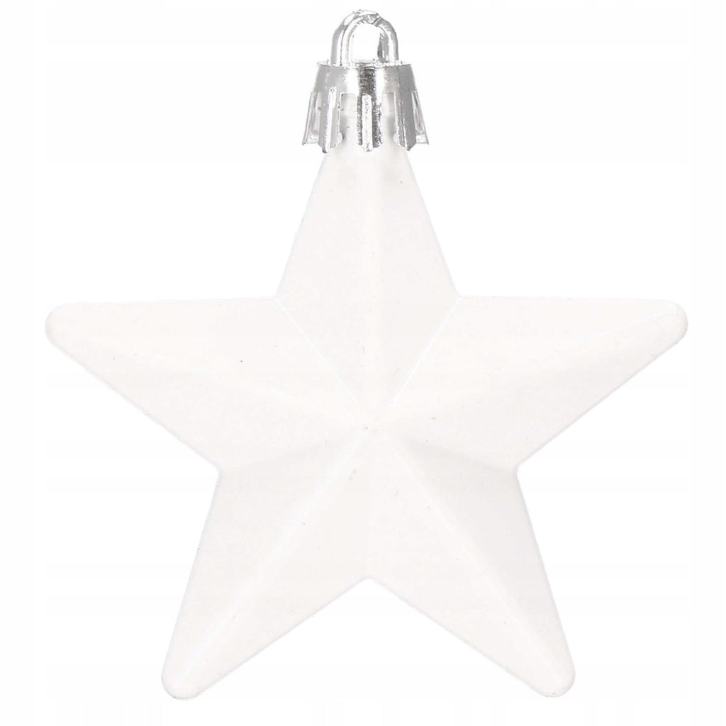 Set globuri si decoratiuni de Craciun, 105 piese, diverse dimensiuni, alb rosu