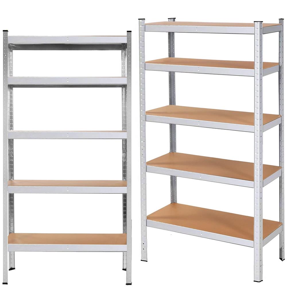 Raft cadru metalic modular pentru depozitare, 5 polite, 205x120x45cm, sarcina 1000kg