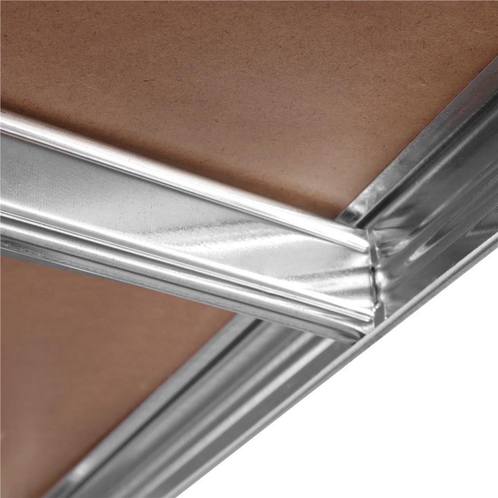 Raft de colt cu cadru metalic modular pentru depozitare, 5 polite, 180x90x40cm, sarcina 875kg