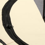 Tarc pliabil pentru animale de companie, diametru 91cm, gri crem