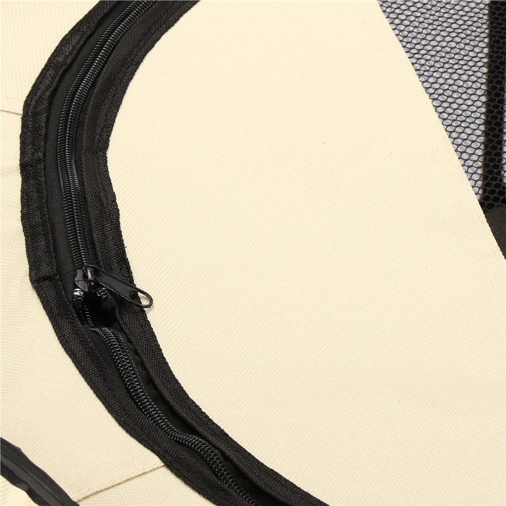 Tarc pliabil pentru animale de companie, diametru 91cm, gri crem