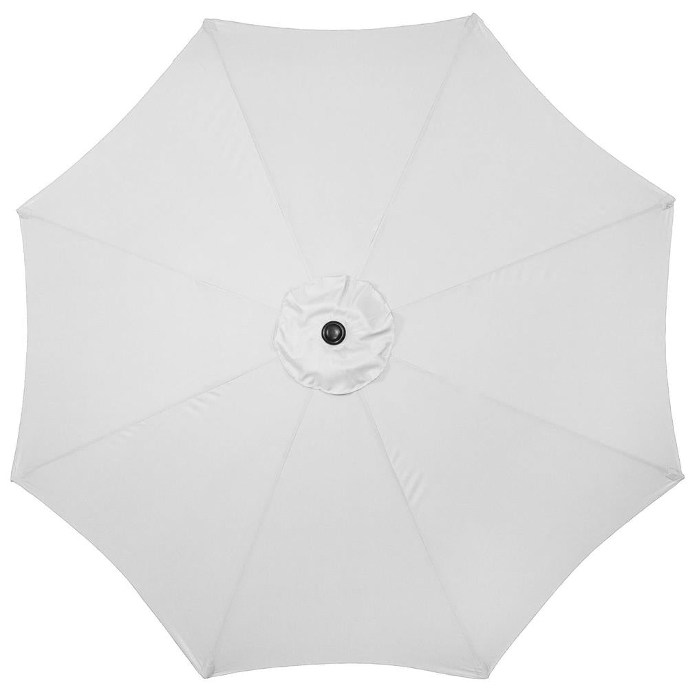 Umbrela terasa gradina, cu manivela si inclinare, diametru 300cm, Gri deschis