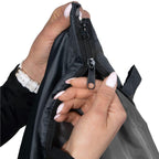 Sac de dormit tip mumie, cu geanta de transport, 210x73cm, 8-20grade, culoare gri