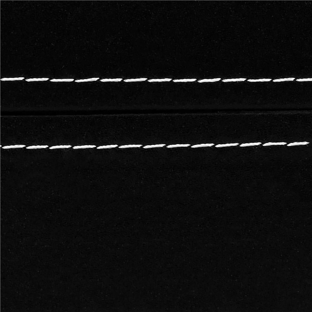 Cutie depozitare si organizare ceasuri, MDF, piele ecologica, 30x11x8cm, negru