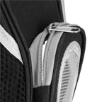 Rucsac transport animale talie mica-medie, maxim 12 kg, hublou panoramic transparent, buzunare laterale, negru