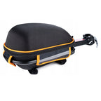 Geanta bicicleta cu prindere pe portbagaj tija sa 28x19x17 cm, 10L, poliester, borseta spate cu suport aluminiu, negru