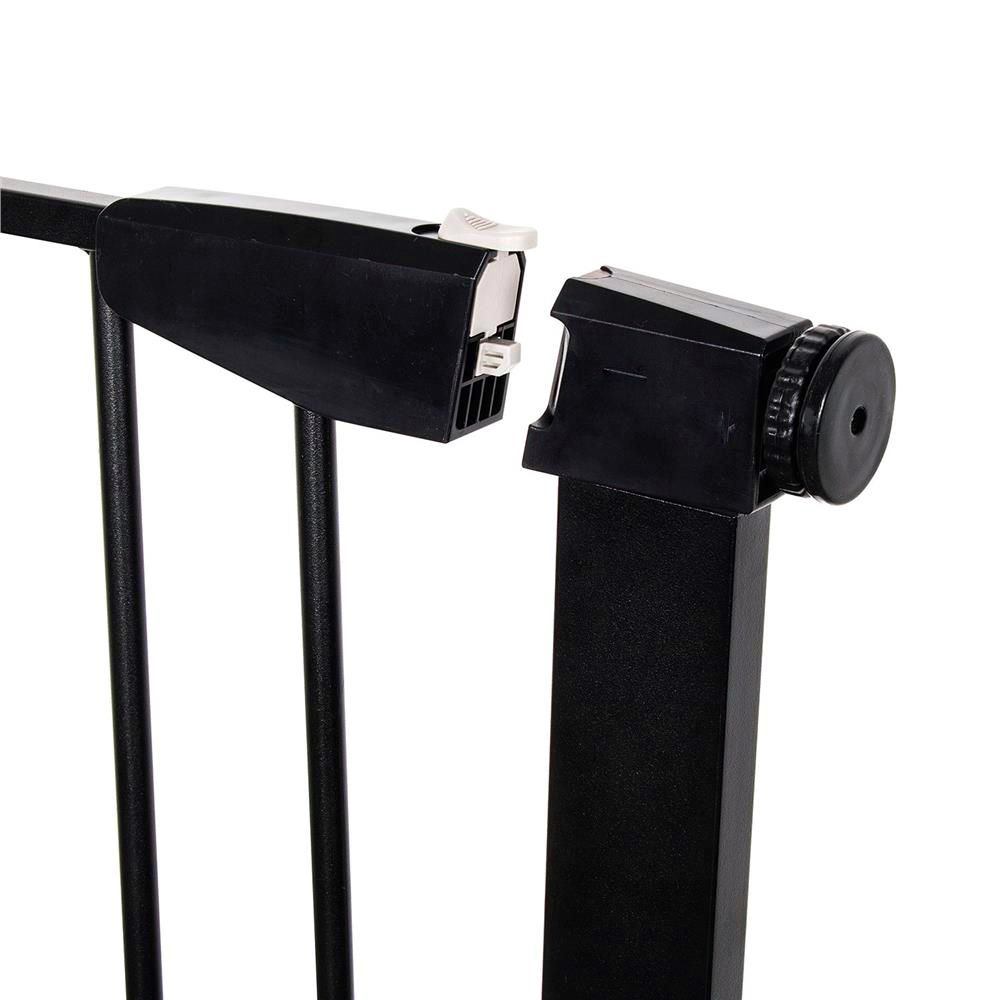 Poarta de siguranta Safety Gate pentru scari, ajustabila 83-89 cm, din otel, neagra