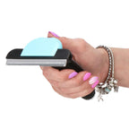 Perie trimmer pentru caini si pisici cu par lung sau scurt, autocuratare, lama 10cm, negru albastru