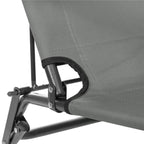 Sezlong pliabil  GC30, Relax Zero Gravity, 80x60x153cm, gri mediu