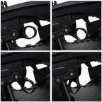 Sezlong pliabil  GC3, Relax Zero Gravity cu parasolar, 175cm, negru