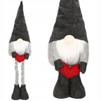 Figurina Craciun, Spiridus, picioare telescopice, inaltime extensibila 63-93cm