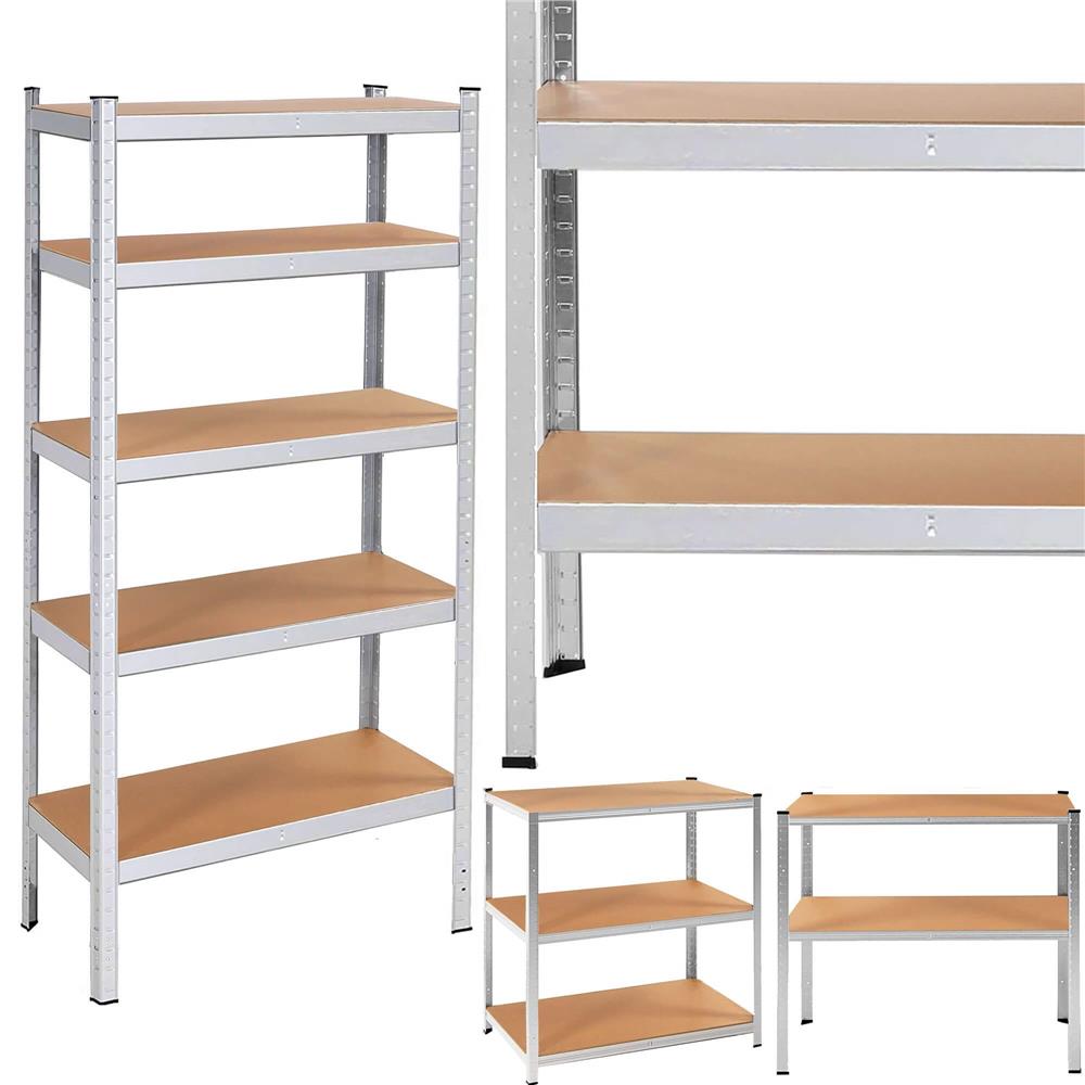 Raft cadru metalic modular pentru depozitare, 5 polite, 205x120x45cm, sarcina 1000kg