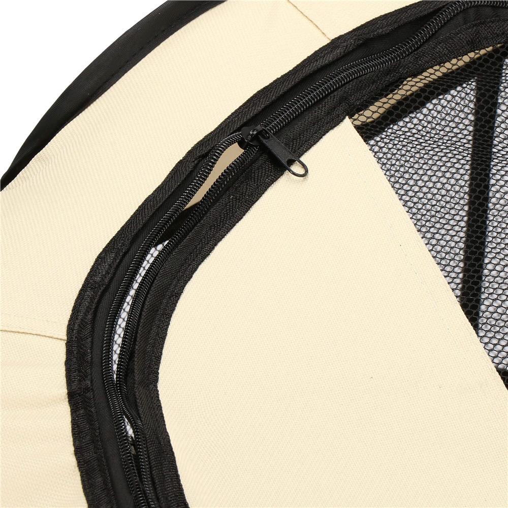 Tarc pliabil pentru animale de companie, diametru 91cm, gri crem