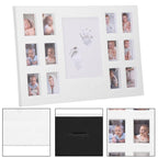 Kit amprenta mulaj manuta sau piciorus bebe si rama foto, 24x37cm, alb