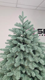 Brad artificial Christmas Deluxe by , Kovalivska argintiu, 3D, 210cm