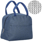 Geanta frigorifica cu izolatie termica pentru mancare, 21x10x23cm, albastru