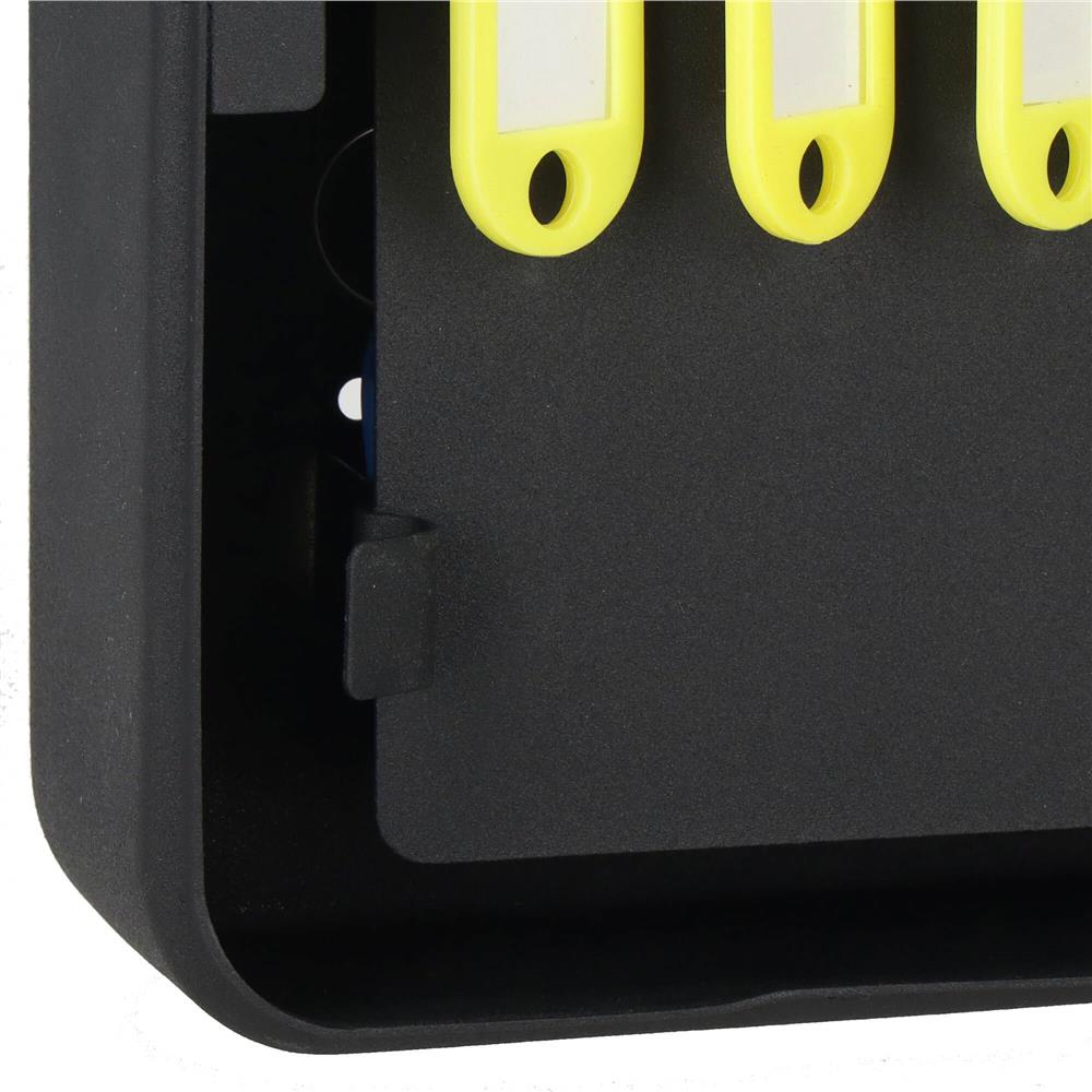 Cutie metalica din otel pentru 20 chei, echipata, 20x16x7.5cm, neagra