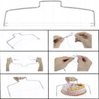 Set patiserie cu platou rotativ, 137 piese cu sabloane pentru ornarea prajiturilor