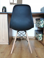 Scaun dining Scandinav pentru bucatarie, 38x42x82cm, negru