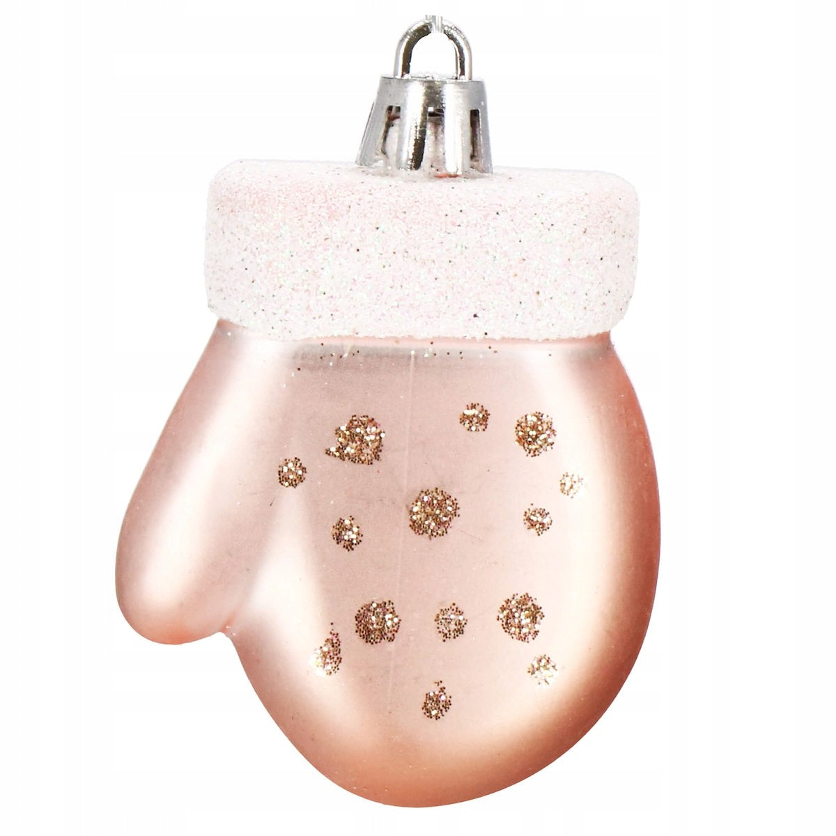 Set globuri si decoratiuni de Craciun, 77 piese, diverse dimensiuni, roz auriu