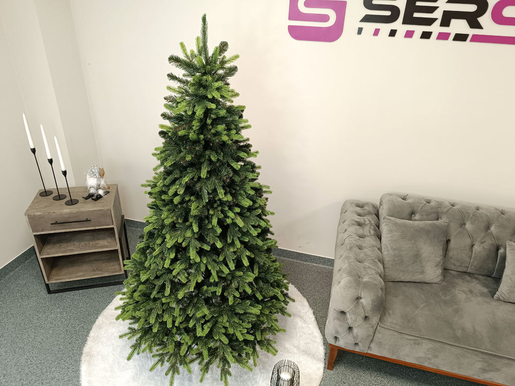 Brad artificial Christmas Deluxe by , Carpati cu varfuri verzi, 2D+3D, 180cm