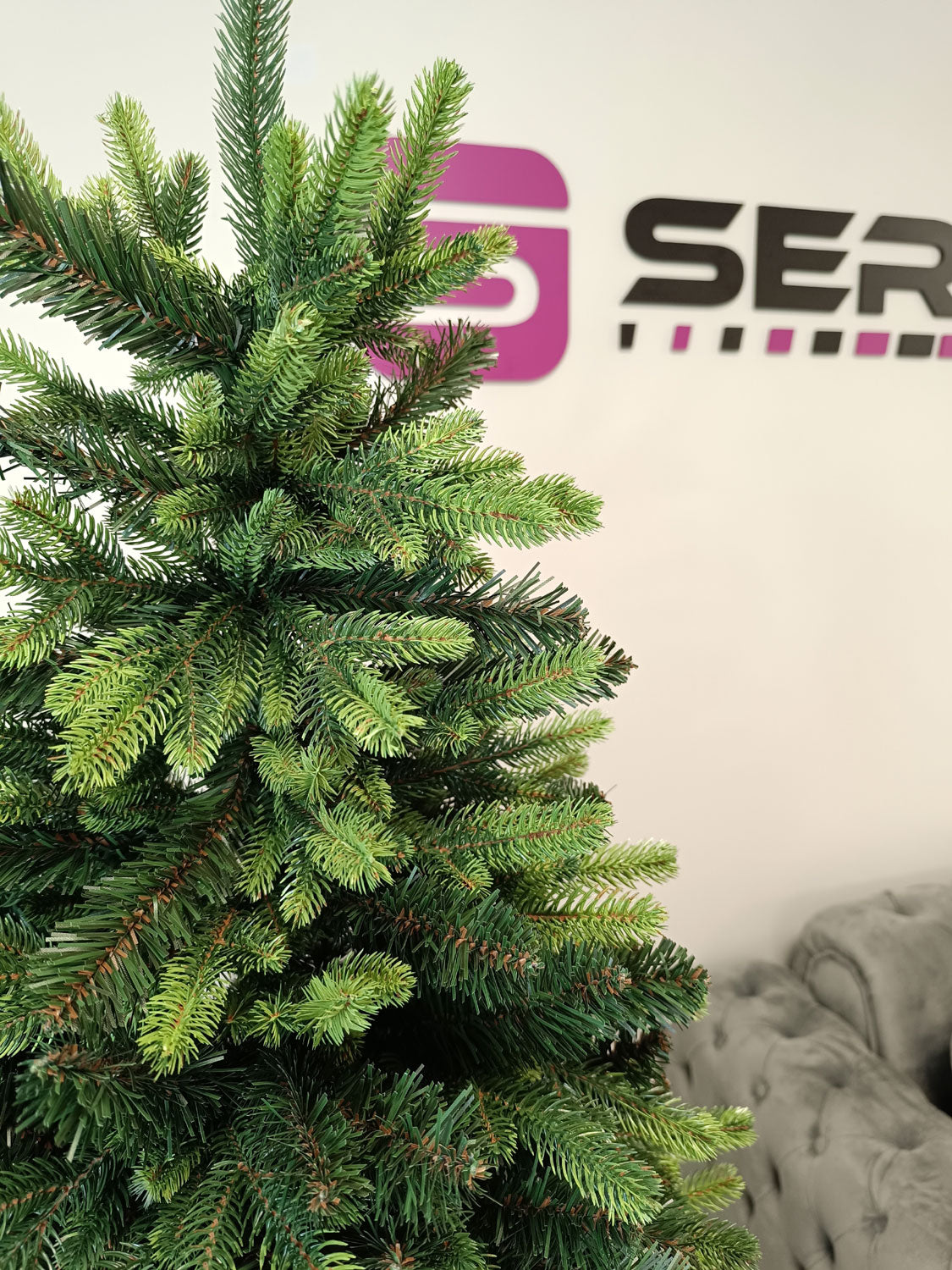 Brad artificial Christmas Deluxe by , Carpati cu varfuri verzi, 2D+3D, 180cm