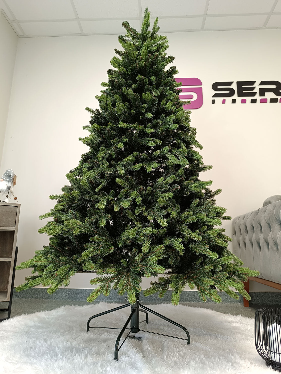 Brad artificial Christmas Deluxe by , Carpati cu varfuri verzi, 2D+3D, 180cm