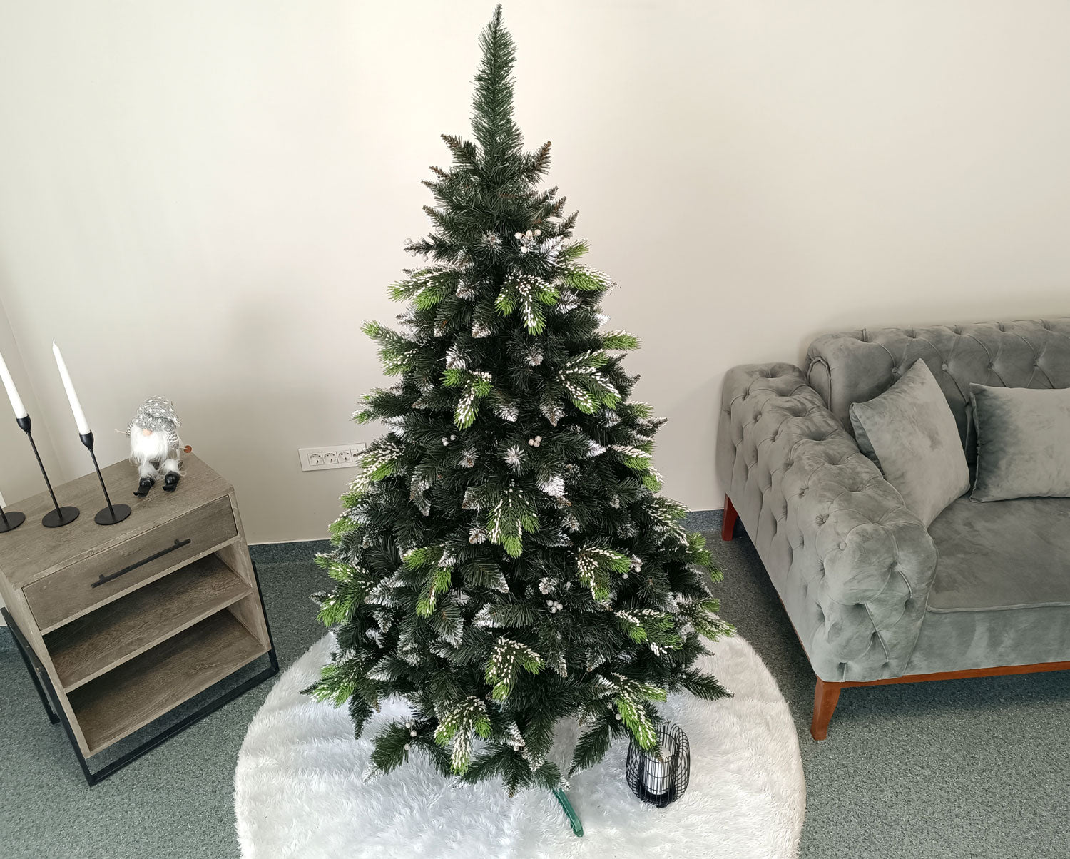 Brad artificial Christmas Deluxe by , Diamant, 2D+3D, 180cm