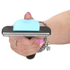 Perie trimmer pentru caini si pisici cu par lung sau scurt, autocuratare, lama 10cm, negru albastru