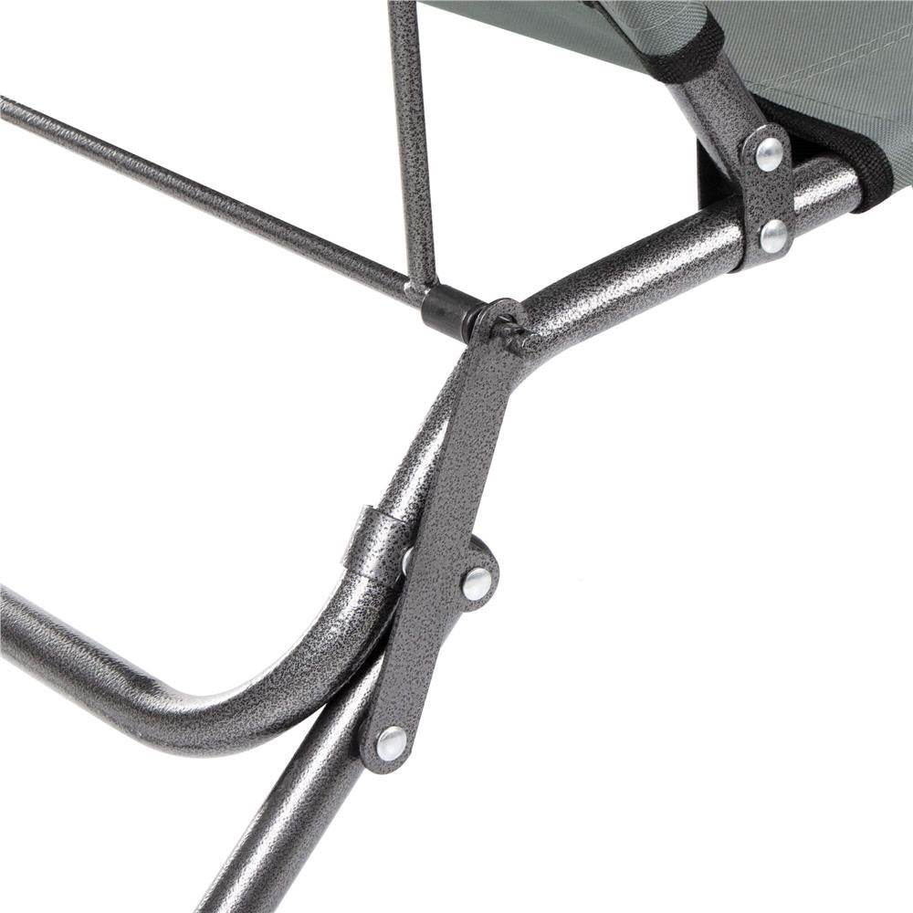 Sezlong pliabil  GC30, Relax Zero Gravity, 80x60x153cm, gri mediu