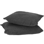 Hamac tip leagan suspendat pentru casa sau gradina, cu perne, 130x100cm, 150kg, gri inchis