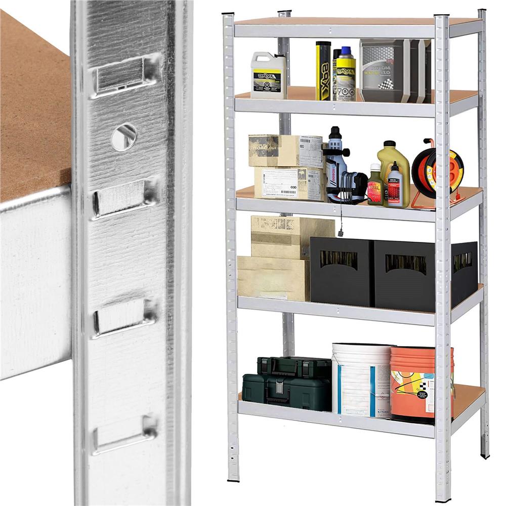 Raft cadru metalic modular pentru depozitare, 5 polite, 205x120x45cm, sarcina 1000kg