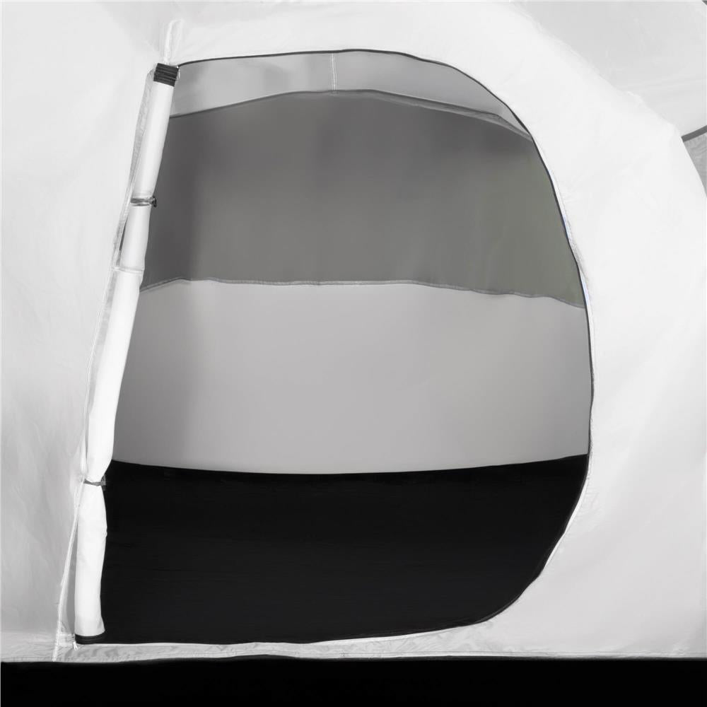 Cort camping, impemeabil, 2 camere + hol, 4 locuri, 460x200x245cm, verde