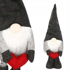 Figurina Craciun, Spiridus, picioare telescopice, inaltime extensibila 63-93cm