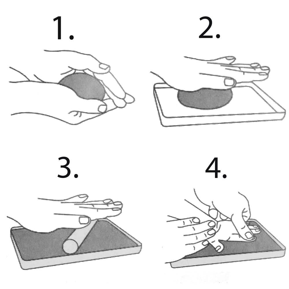 Kit amprenta mulaj manuta sau piciorus bebe si rama foto, 24x37cm, alb