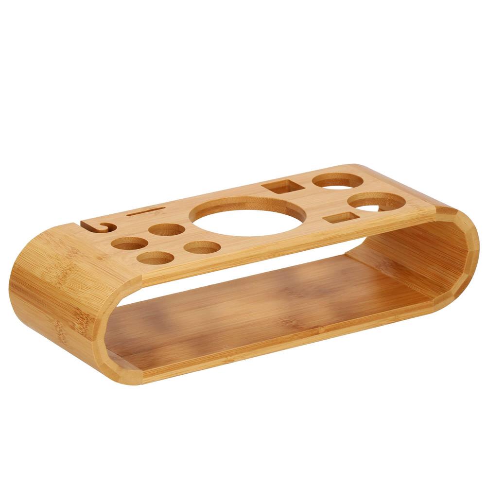 Set Cocktail Shaker Kit pentru barmani 750ml, KI25, suport bambus, 12 piese