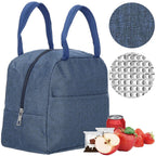 Geanta frigorifica cu izolatie termica pentru mancare, 21x10x23cm, albastru