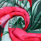 Prosop de plaja cu uscare de rapida, husa de transport, 90x180cm, model pepene verde