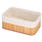 Set 3 cutii organizatoare din bambus, diverse dimensiuni, maro