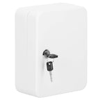 Cutie metalica din otel pentru 48 chei, echipata, 25x20x7.5cm, alba