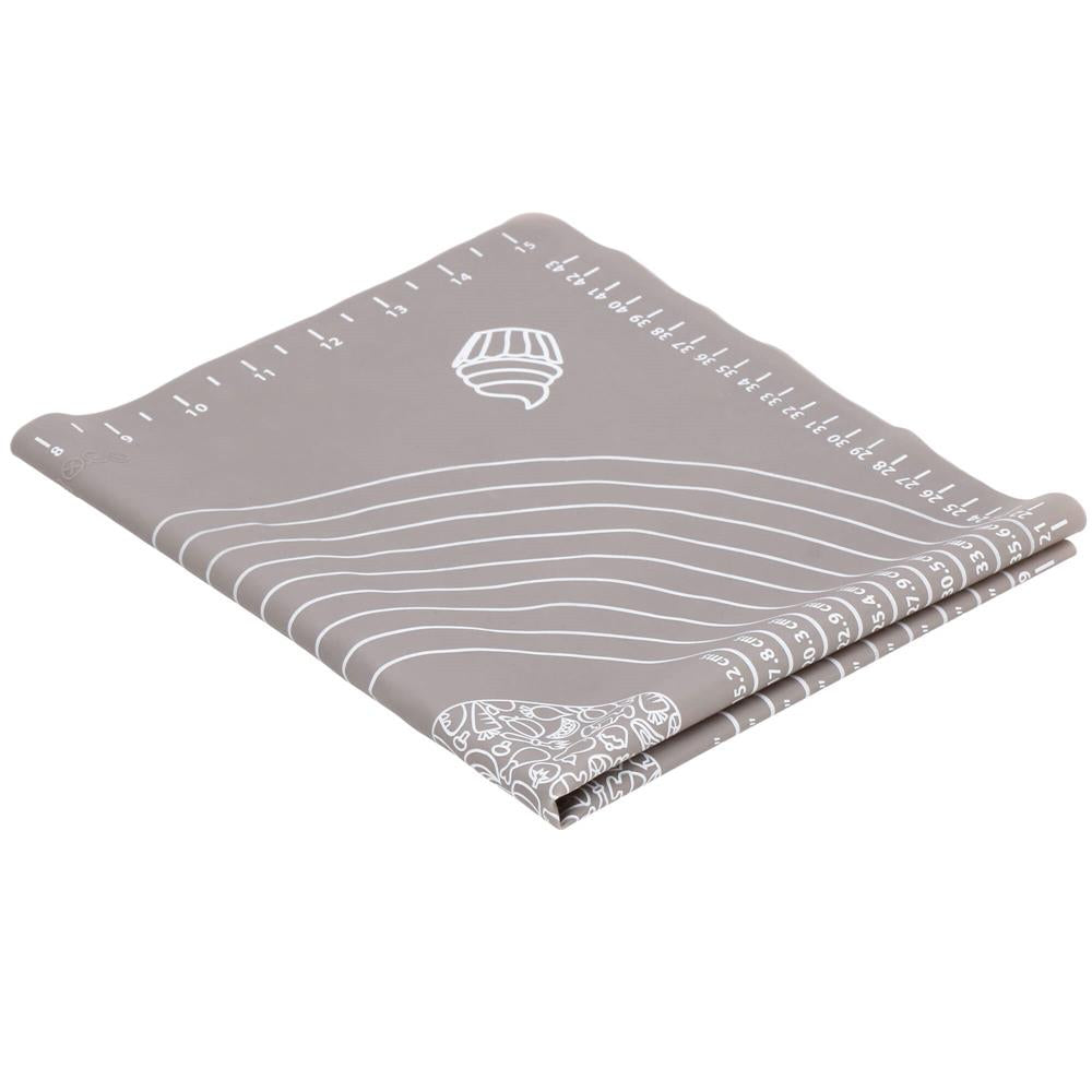 Plansa din silicon alimentar de framantat aluat, rezistenta la temperaturi ridicate, 50x40cm, gri