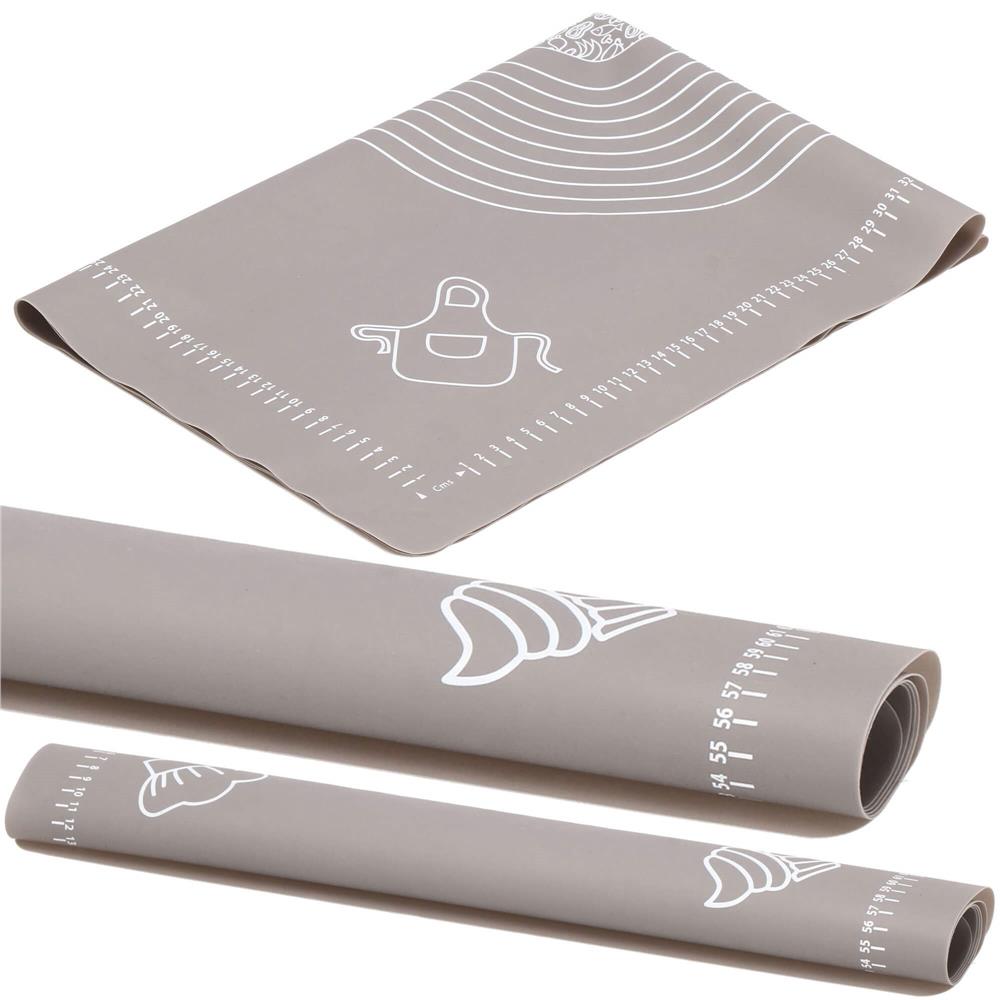 Plansa din silicon alimentar de framantat aluat, rezistenta la temperaturi ridicate, 65x45cm, gri