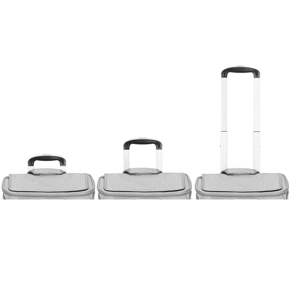 Carucior tip troller pentru transport animale, dublu cu 2 compartimente separate, maxim 22 kg, 55x34x26 cm, gri